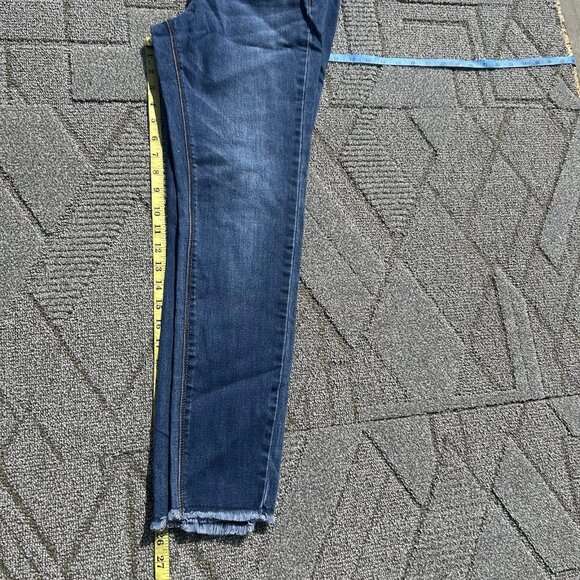 Indigo Poppy Maternity Jeans Women's Medium Blue Slim Elastic Stretchy - Picture 5 of 12